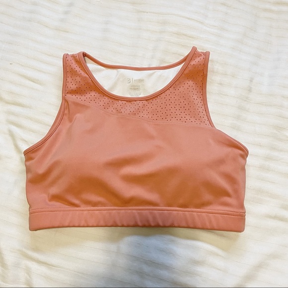 BuffBunny Posh Laser Cutout Sportsbra Peach size Medium - Picture 3 of 11